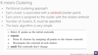 Deriving Knowledge from Data at Scale
centroid
 