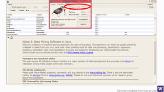 Deriving Knowledge from Data at Scale
 