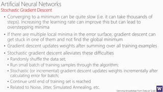 Deriving Knowledge from Data at Scale
Stochastic Gradient Descent
 