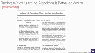 Deriving Knowledge from Data at Scale
Optional Reading…
 