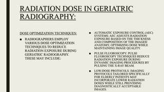 Optimisation Radiography BARIATRIC AND GERIATRIC RADIOGRAPHY.pptx