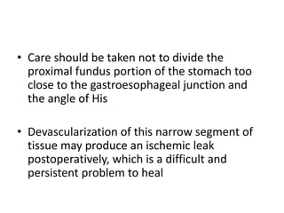 Devascularization Bariatric surgeries and complication | PPTX