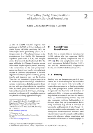 Bariatric surgery complications | PDF