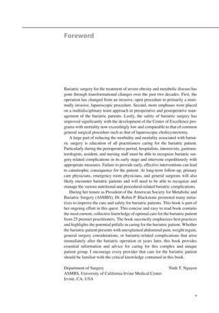Bariatric surgery complications | PDF