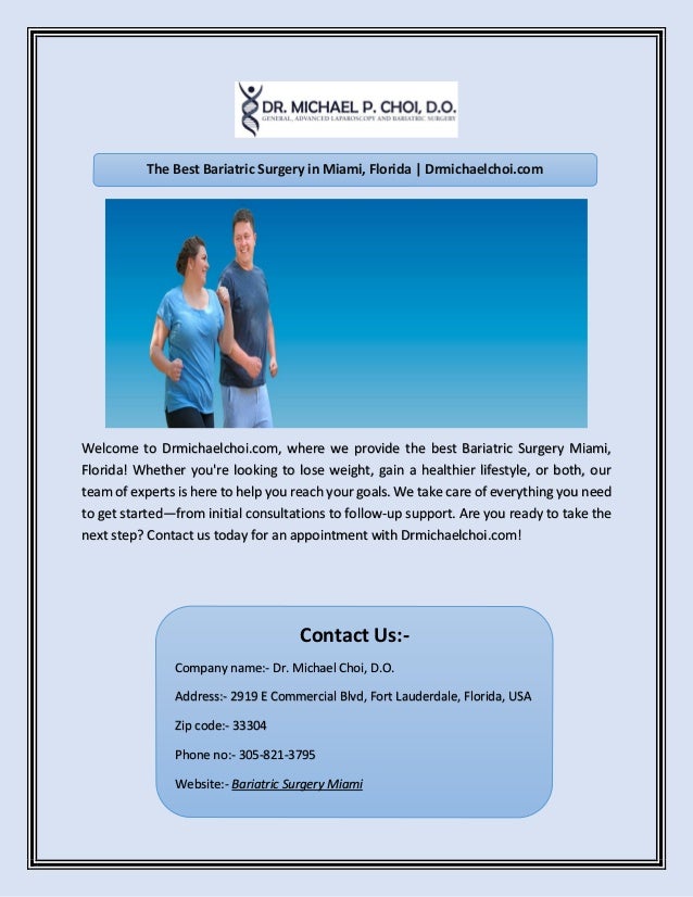 The Best Bariatric Surgery in Miami, Florida