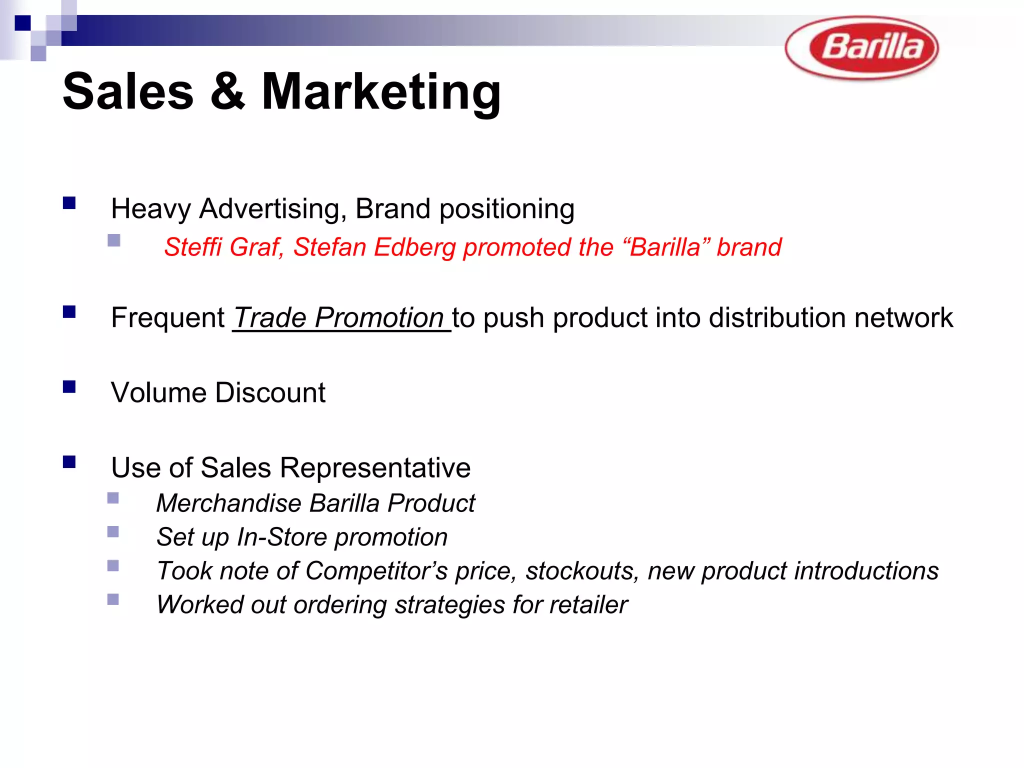 Pasta Share - 35% in Italy and 22% in Europe