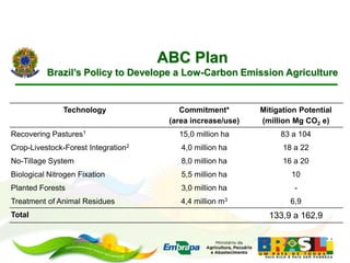 Barioni Mitigation options and actions in Brazil agriculture july 2012