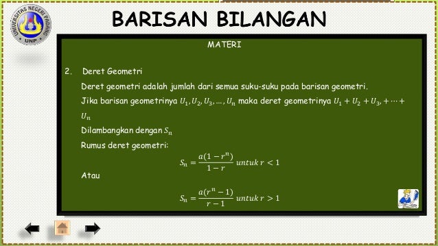 Barisan Aritmatika Dan Geometri Nisa Fitriani 18205063