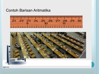 Contoh Barisan Aritmatika
 