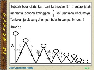 BAHAN AJAR Barisan geometri tak hingga agus muslim | PPT