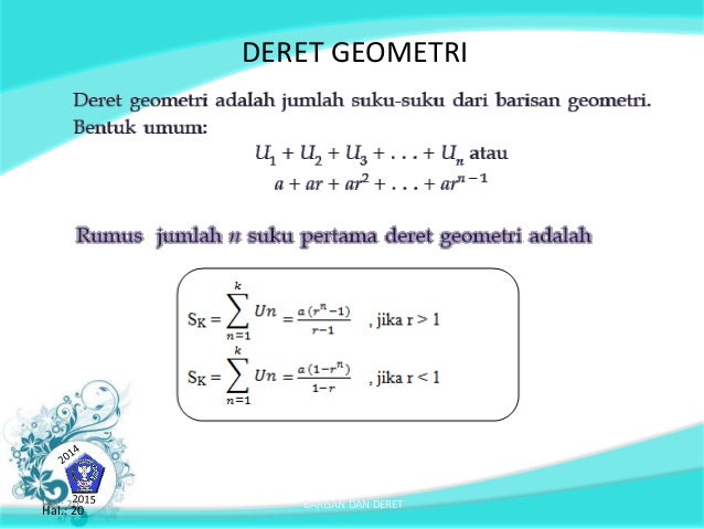 Materi barisan dan deret kelas 11 kurikulum 2013