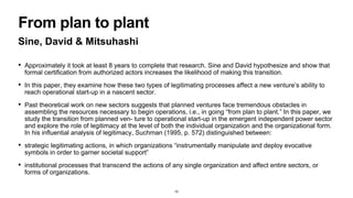 From plan to plant
Sine, David & Mitsuhashi
• Approximately it took at least 8 years to complete that research. Sine and D...