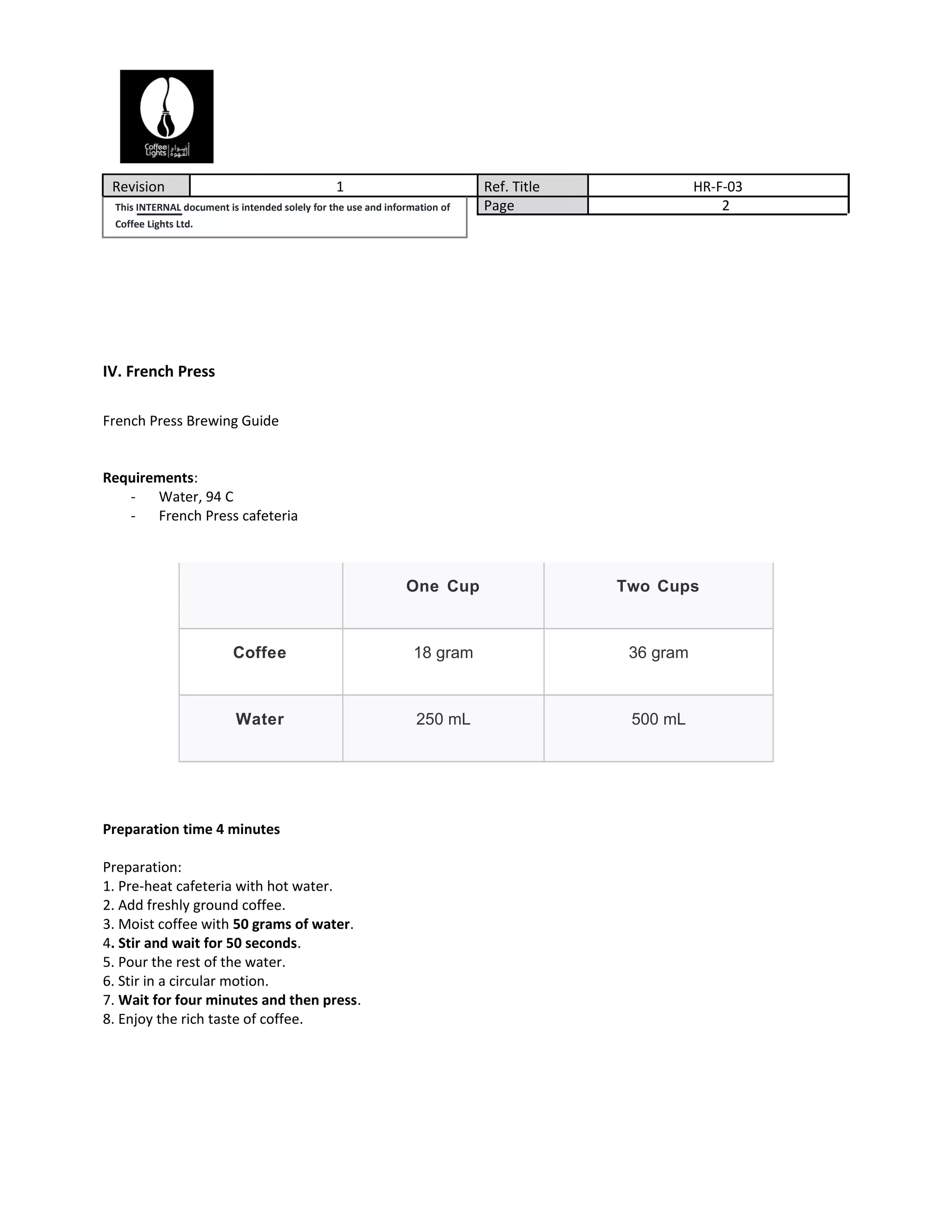 Barista guideline | DOC