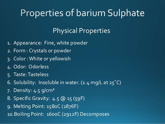 Basics Of Barium Imaging