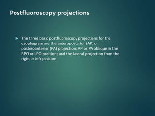 Barium procedures | PPTX