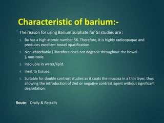 Barium procedures | PPTX