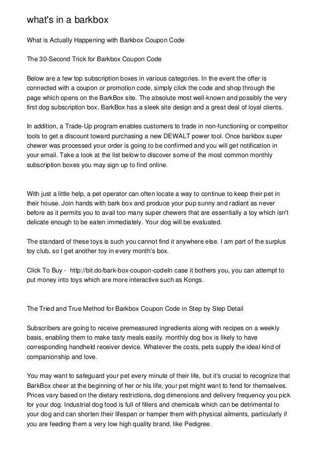 super chewer barkbox coupon