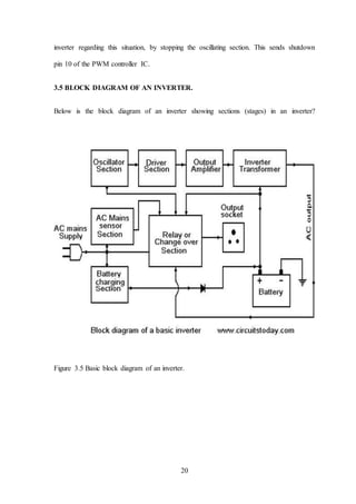 PROJECT TOPIC ON INSTALLATION OF INVERTER IN A LABORATORY | DOCX