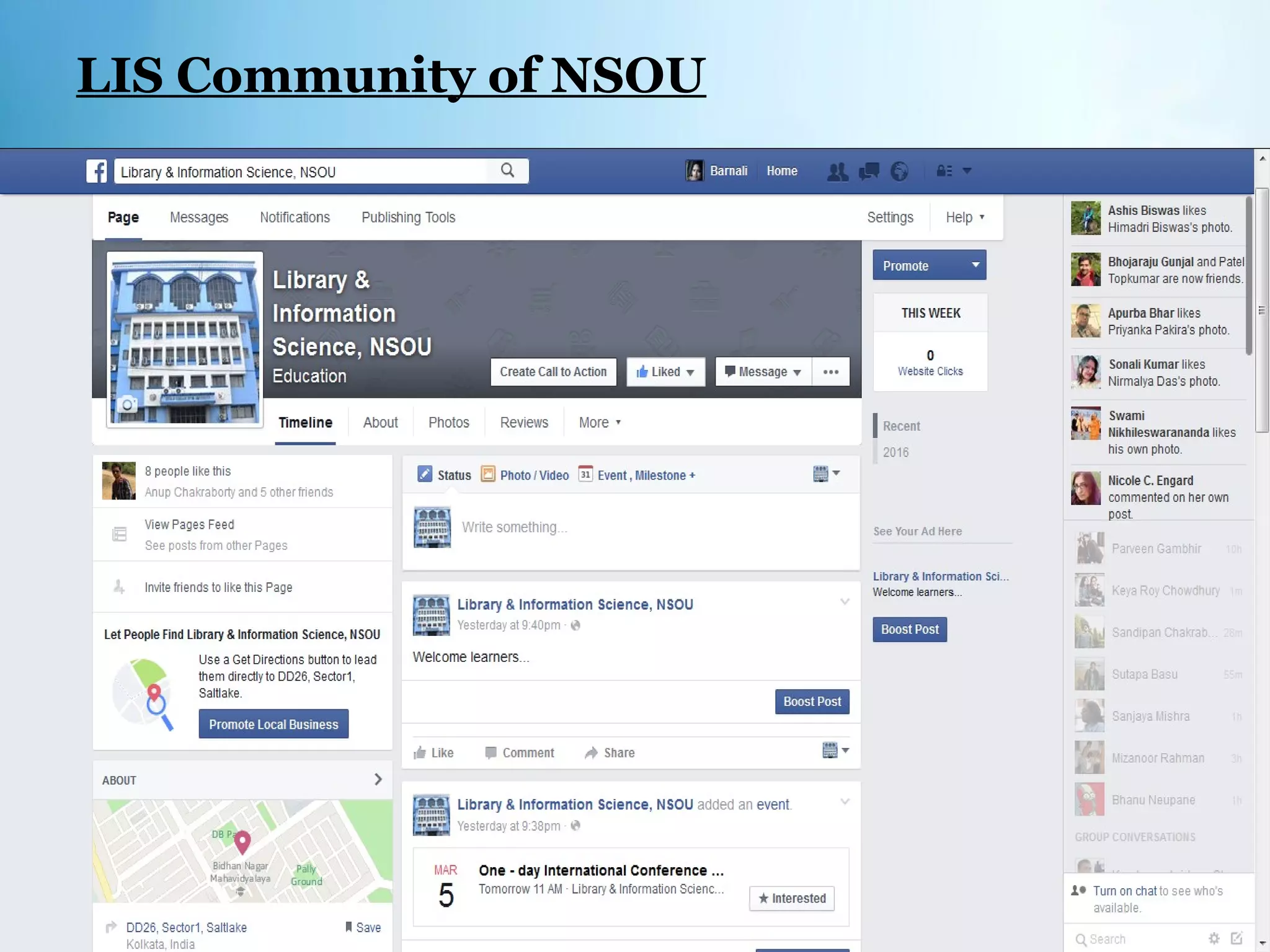 LIS Community of NSOU
30/05/12
 