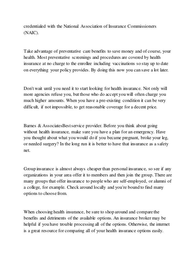 Barnes Associates Clear Up Your Confusion About Health Insurance
