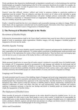 Disability in Media | PDF