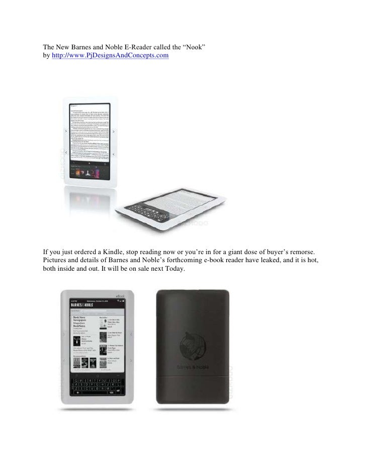 Barnes And Noble S New E Reader