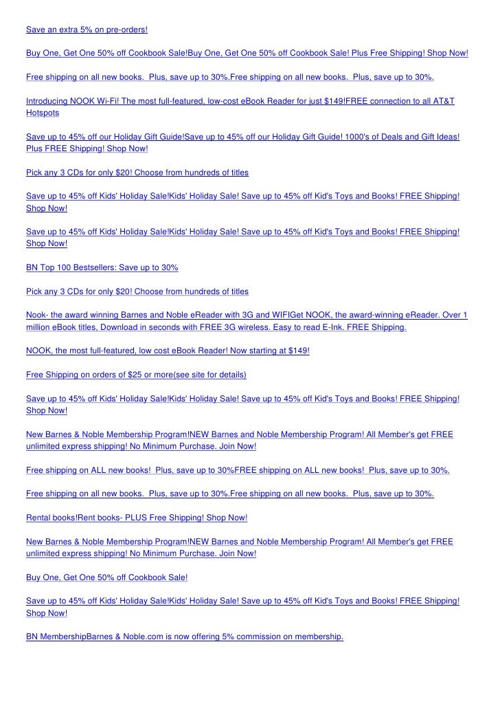 Barnes 26 Noble Com Free Shipping Code