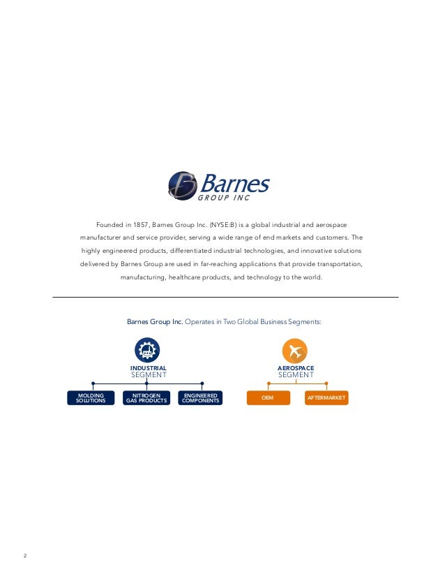 Barnes Group Inc 2016 Annual Report Pdf Final