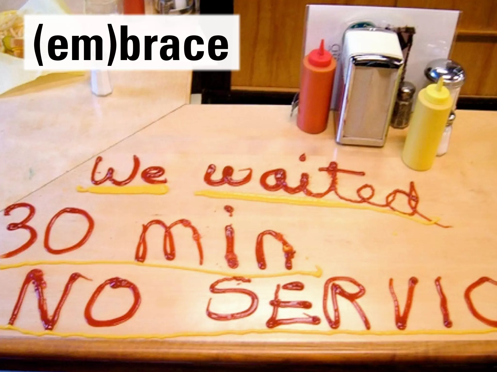 The future is already here!
                              About Risks ... and Speed
(em)brace
 