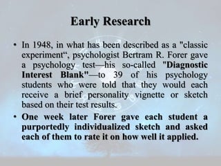 Barnum Effect | PPTX