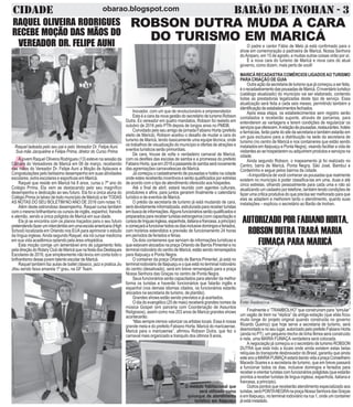 CIDADE BARÃO DE INOHAN - 3obarao.blogspot.com
A
RAQUEL OLIVEIRA RODRIGUES
RECEBE MOÇÃO DAS MÃOS DO
VEREADOR DR. FELIPE AUN...