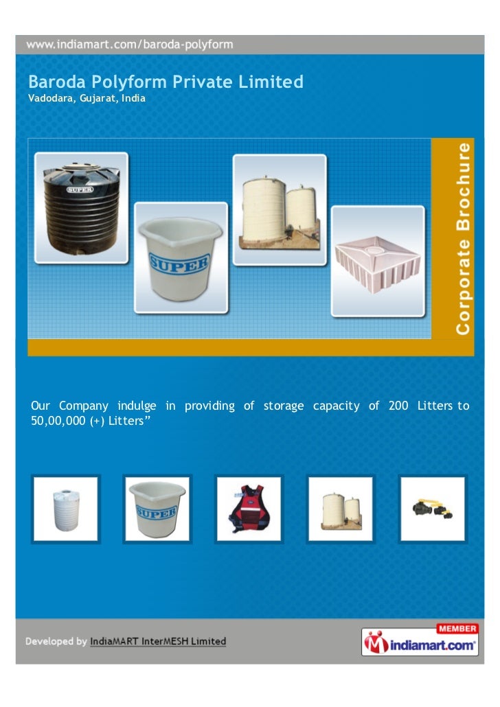 Baroda Polyform Private Limited, Vadodara, Storage Tanks