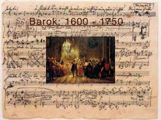 Barok: 1600 - 1750



         Bla
 