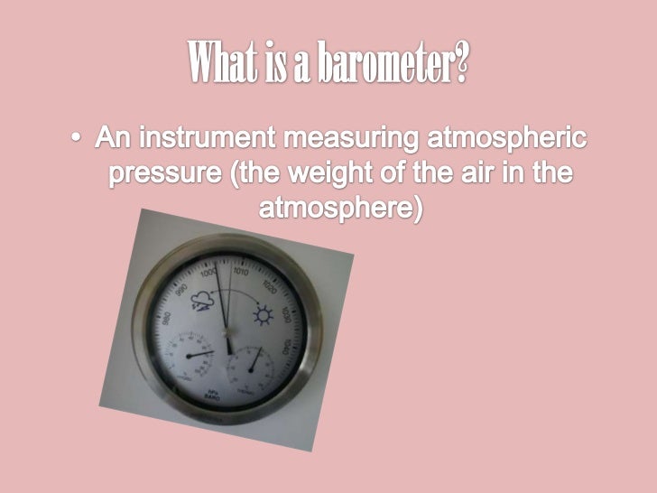 Barometer period 1