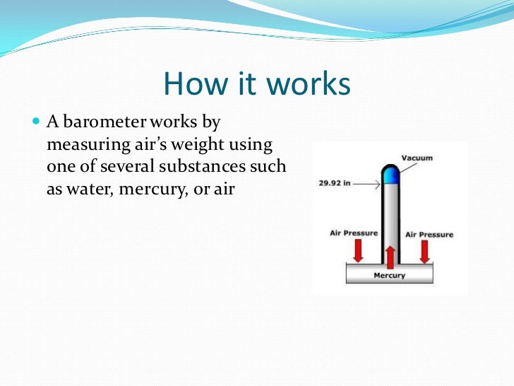 barometer pd 5 how a mercury barometer works