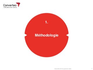 En collaboration avec 3Baromètre 2015 du paiement online
Méthodologie
1.
 