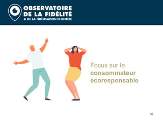 30
Focus sur le
consommateur
écoresponsable
 