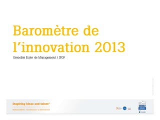 Baromètre de l'innovation 2013