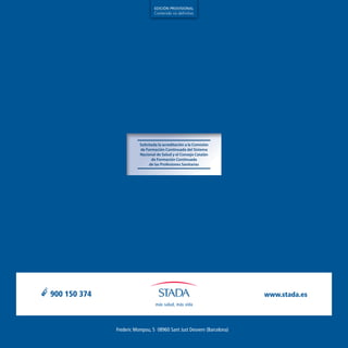 kNOW
Alzheimer
Manual de consulta
para Médicos
de Atención Primaria
DIRECCIÓN Y COORDINACIÓN: Dr. Pablo Martínez-Lage
Respuestas concretas
a dudas reales
ManualdeconsultaparaMédicosdeAtenciónPrimaria
Solicitada la acreditación a la Comisión
de Formación Continuada del Sistema
Nacional de Salud y el Consejo Catalán
de Formación Continuada
de las Profesiones Sanitarias
Dr. Enrique Arrieta Antón
Dr. Juan José Gomáriz García
Dra. Rosa María Rodríguez Fernández
Contenido no deﬁnitivo
EDICIÓN PROVISIONALContenido no deﬁnitivo
EDICIÓN PROVISIONAL
 