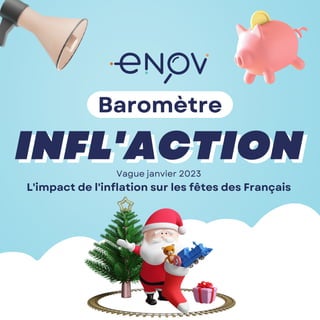 Baromètre
Vague janvier 2023
L'impact de l'inflation sur les fêtes des Français
INFL'ACTION
INFL'ACTION
 