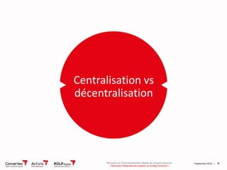 Septembre 2014 
18 
Centralisation vs décentralisation 
Baromètre sur l’internationalisation digitale des marques français...