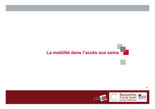 La mobilité dans l’accès aux soins




                                     60
 