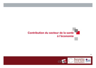 Contribution du secteur de la santé
                      à l’économie




                                      89
 