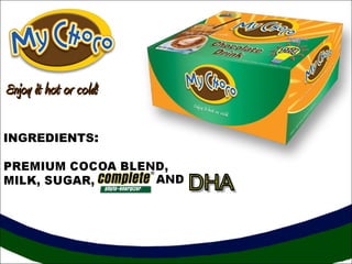 Enjoy it hot or cold!

INGREDIENTS:
 