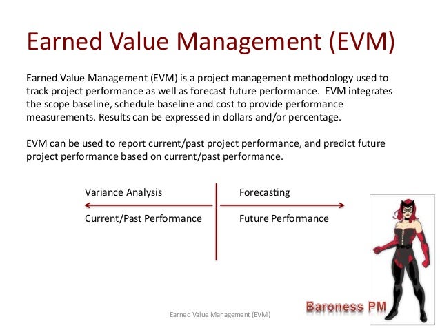 track project performance earned value management earned value