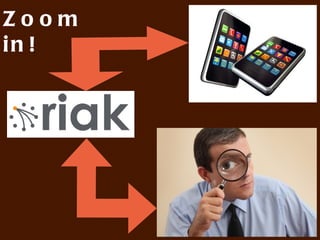 Concrete:

Mobile clients write from
everywhere, buffer,
read occasionally,
post-processing completely
behind the scenes, like
statistics etc.
 