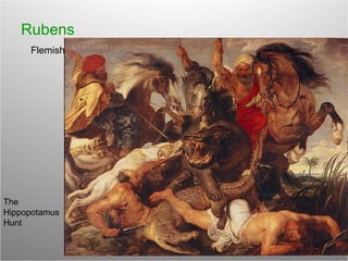 The  Hippopotamus  Hunt Rubens Flemish 