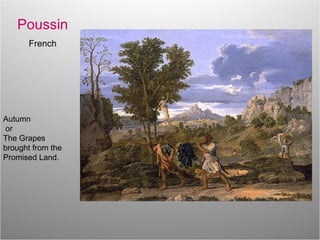 Poussin French Autumn or  The Grapes brought from the Promised Land. 