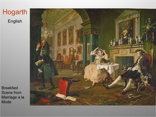 Hogarth English Breakfast Scene from Marriage a la Mode 
