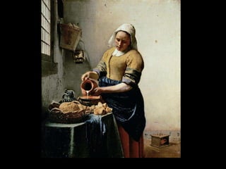 Vermeer, Milkmaid or Maidservant Pouring Milk, 1658